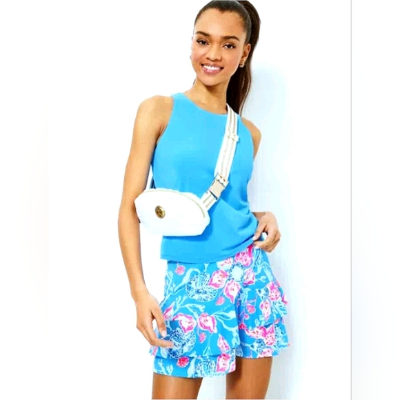 LILLY PULITZER Romana Luxletic Skort in Multi Bahamian Rhapsody - Picture 4 of 13